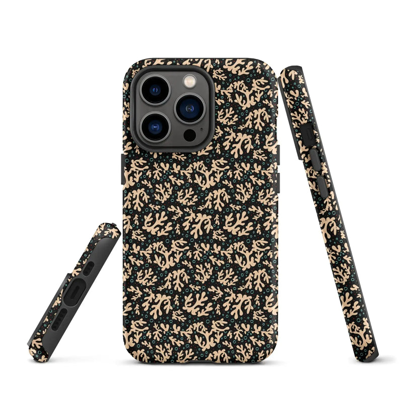 Nautical Black Coral Reef Tough Case for iPhone® - Puck's