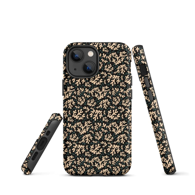 Nautical Black Coral Reef Tough Case for iPhone® - Puck's