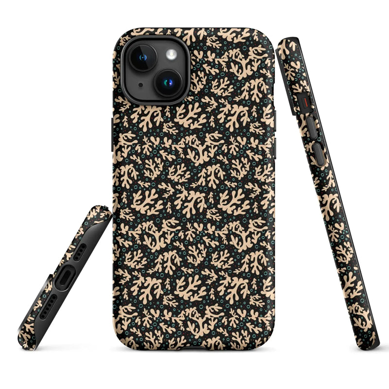 Nautical Black Coral Reef Tough Case for iPhone® - Puck's