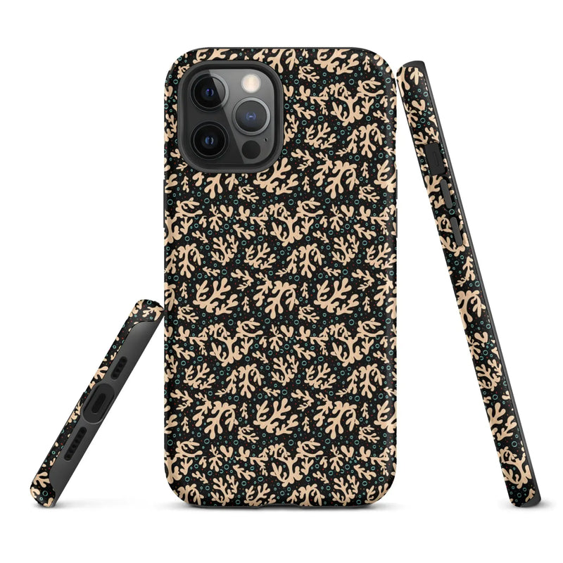 Nautical Black Coral Reef Tough Case for iPhone® - Puck's