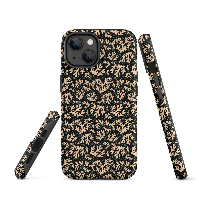 Nautical Black Coral Reef Tough Case for iPhone® - Puck's