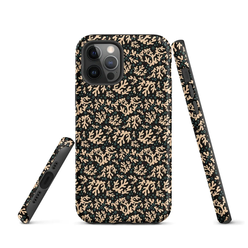 Nautical Black Coral Reef Tough Case for iPhone® - Puck's