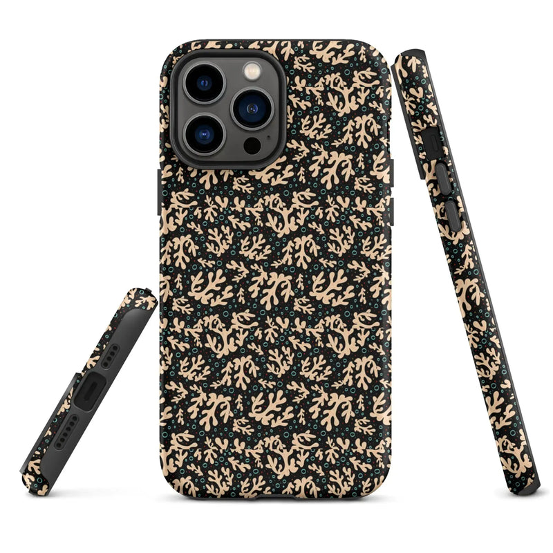 Nautical Black Coral Reef Tough Case for iPhone® - Puck's