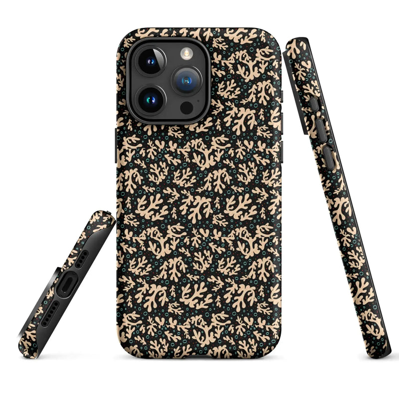 Nautical Black Coral Reef Tough Case for iPhone® - Puck's