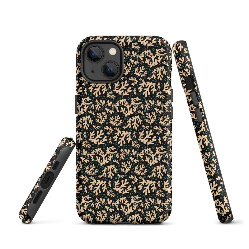 Nautical Black Coral Reef Tough Case for iPhone® - Puck's