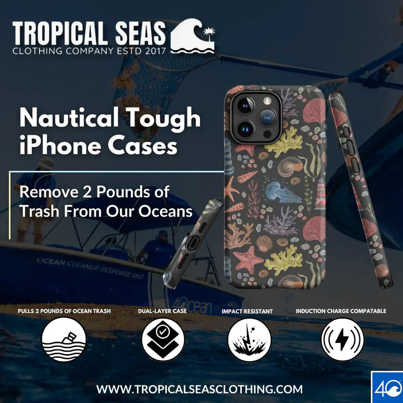 Nautical Tropic Reef Pattern Tough Case for iPhone® - Puck's