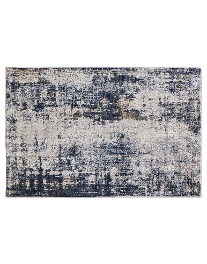 Navy Abstract Indoor Accent Rug, 30" X 46" - Puck's