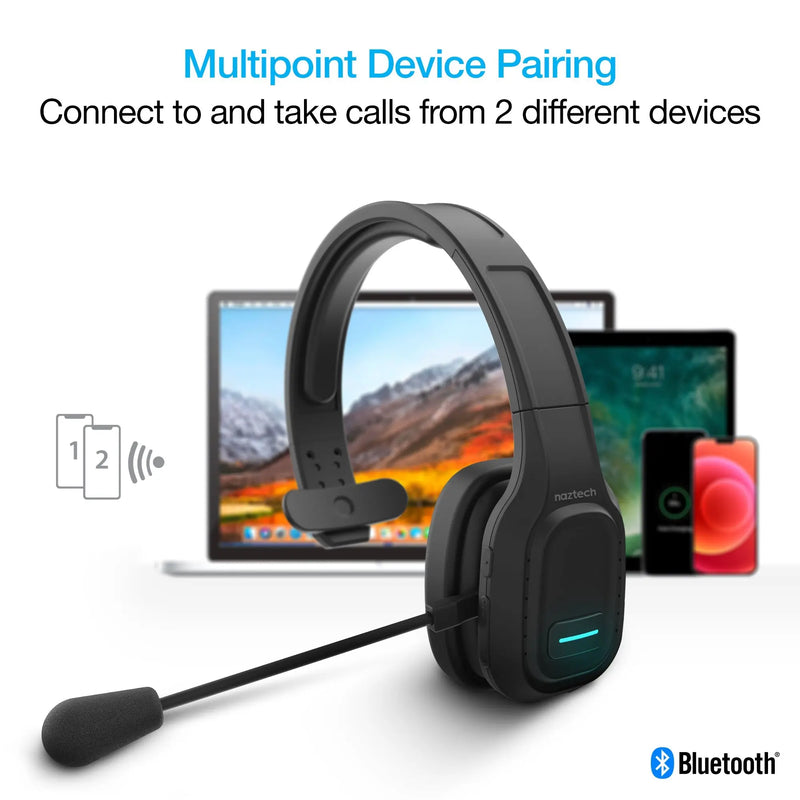 Naztech NXT-700 Xtreme Noise Cancelling Headset - Home Black - Puck's