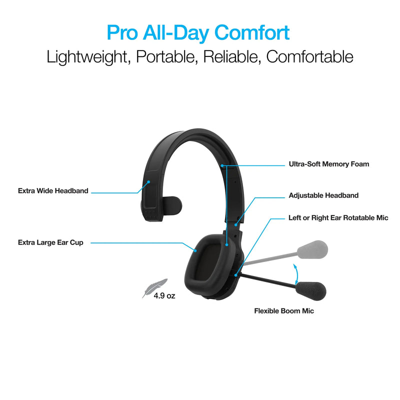 Naztech NXT-700 Xtreme Noise Cancelling Headset - Home Black - Puck's