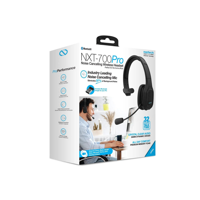 Naztech NXT-700 Xtreme Noise Cancelling Headset - Home Black - Puck's