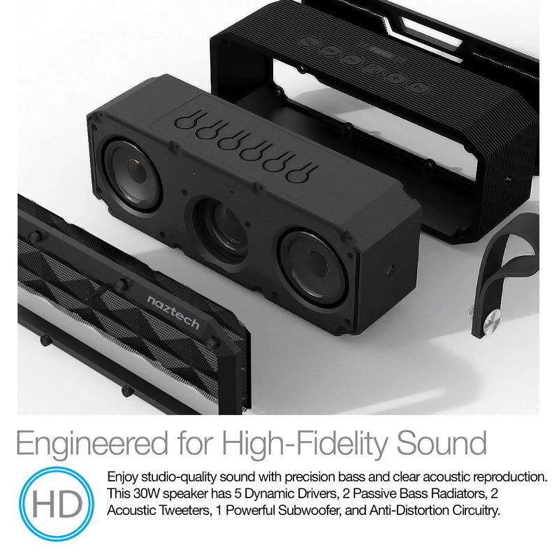 Naztech SoundBrick Wireless Speaker Black (13896-HYP) - Puck's
