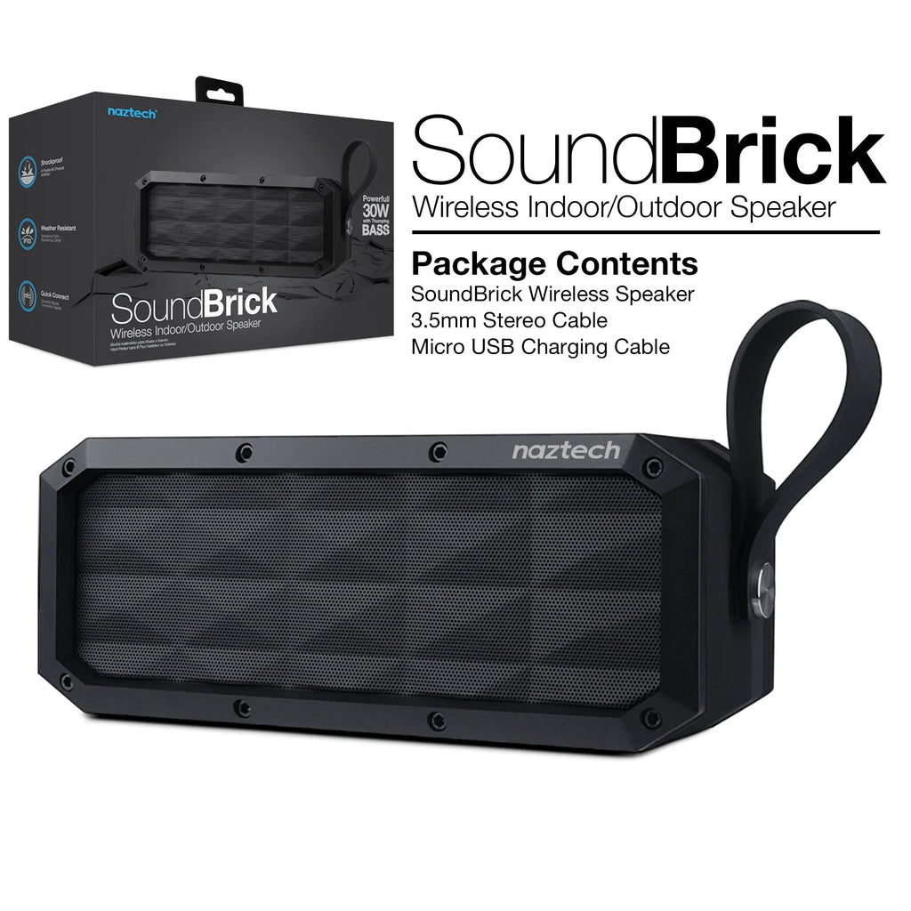 Naztech SoundBrick Wireless Speaker Black (13896-HYP) - Puck's