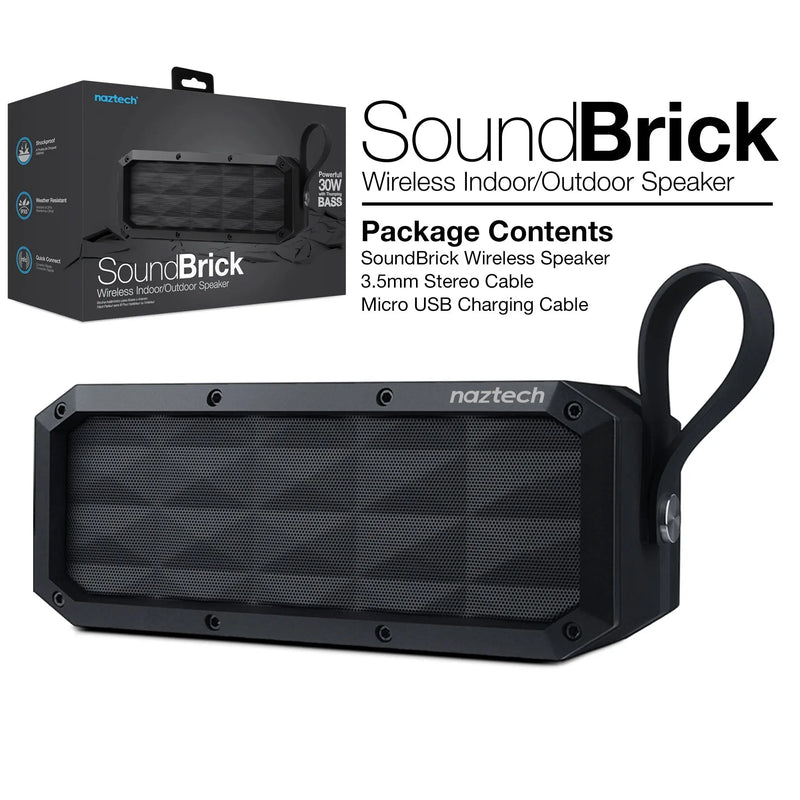 Naztech SoundBrick Wireless Speaker Black (13896-HYP) - Puck's