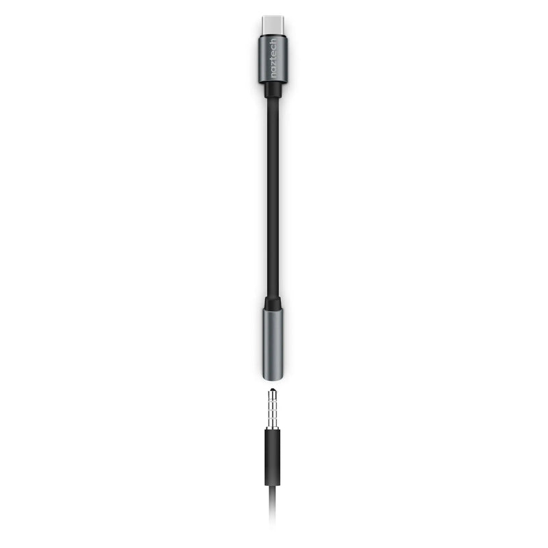 Naztech USB-C to 3.5mm Audio Adapter with Plug and Play Convenience - Puck's