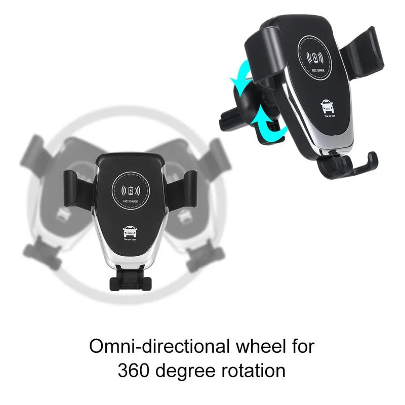 Ninja Dragon QI X Universal Wireless Charger with Car Mount Holder - Puck's