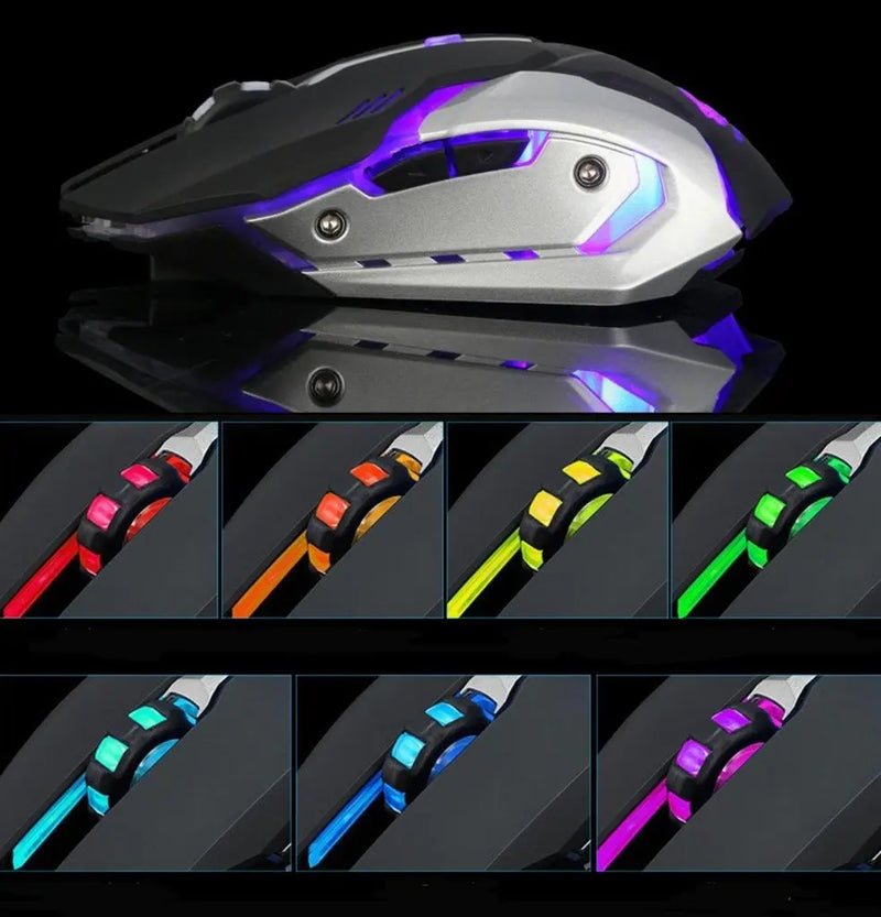Ninja Dragon Stealth 7 Wireless Silent LED Gaming Mouse - Puck's