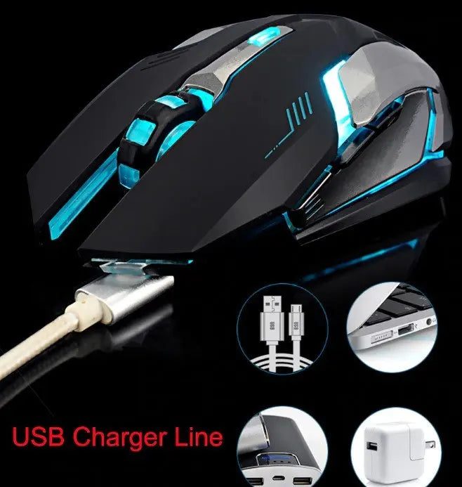 Ninja Dragon Stealth 7 Wireless Silent LED Gaming Mouse - Puck's