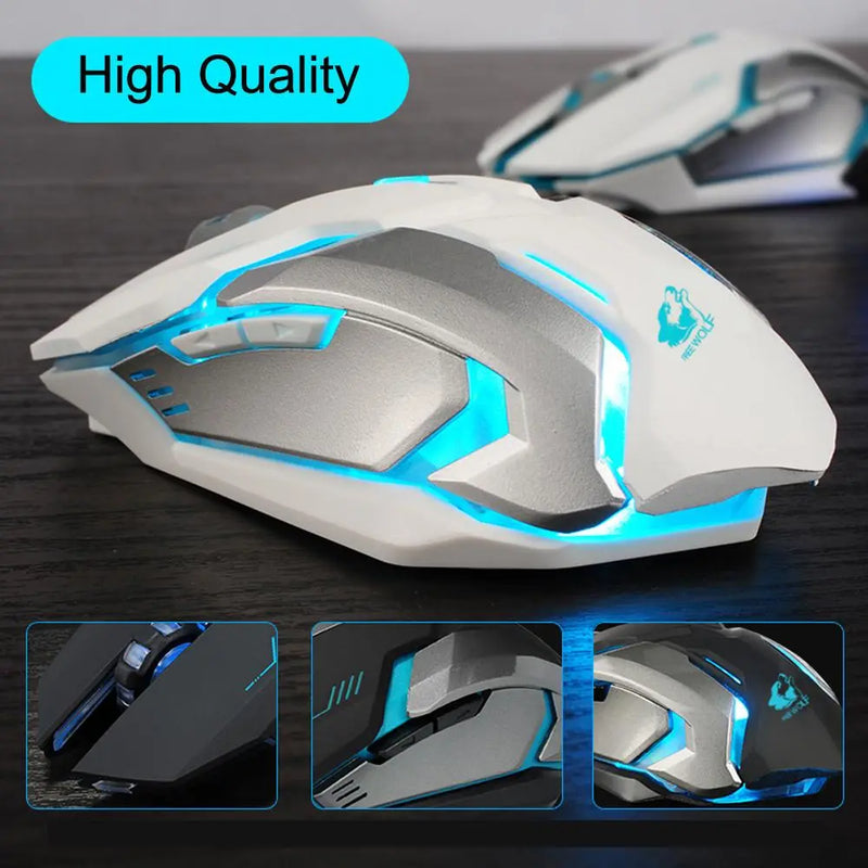 Ninja Dragon Stealth 7 Wireless Silent LED Gaming Mouse - Puck's