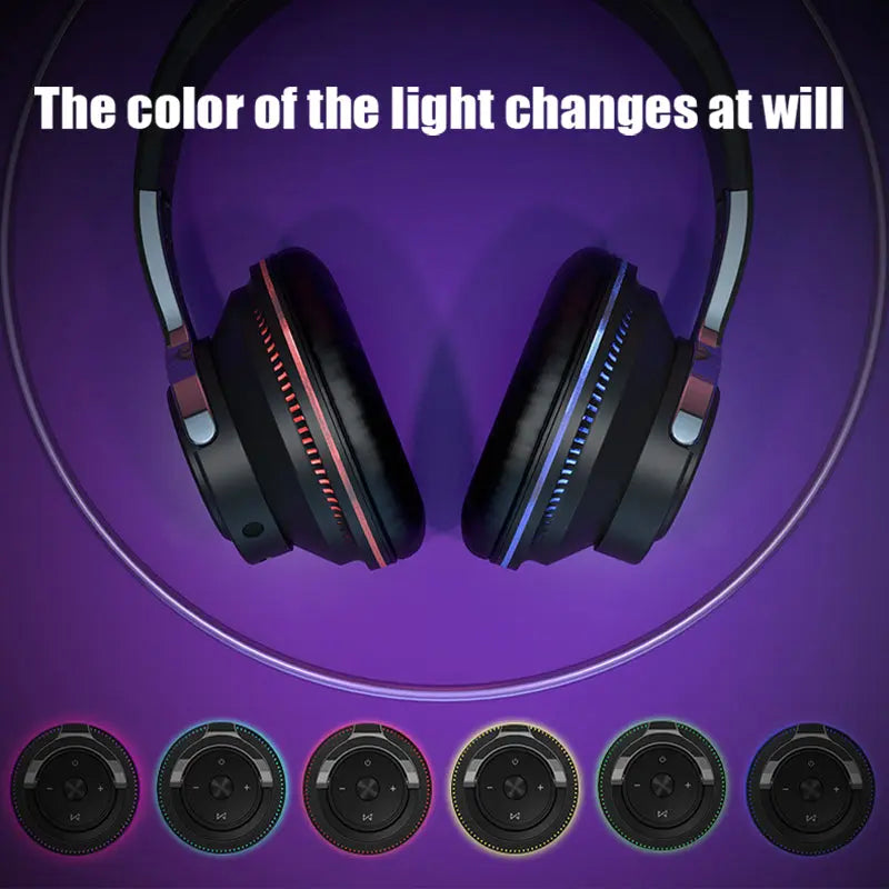 Ninja Dragon Wireless Light Changing Bluetooth Gaming Headset - Puck's