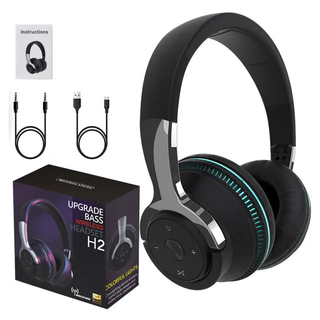 Ninja Dragon Wireless Light Changing Bluetooth Gaming Headset - Puck's
