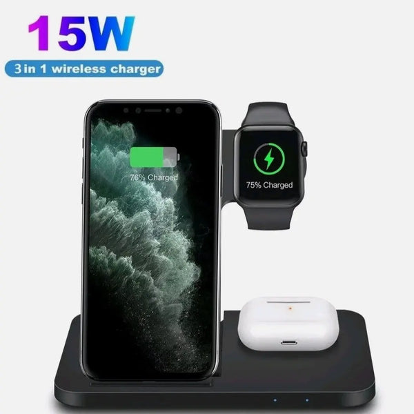 Ninja Dragons 3 in1 Wireless Foldable Charging Station - Puck's