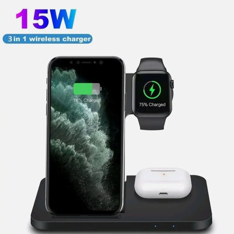 Ninja Dragons 3 in1 Wireless Foldable Charging Station - Puck's