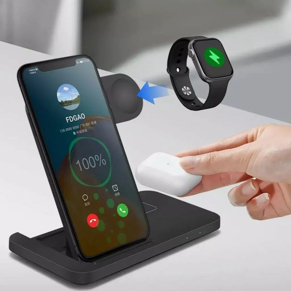 Ninja Dragons 3 in1 Wireless Foldable Charging Station - Puck's