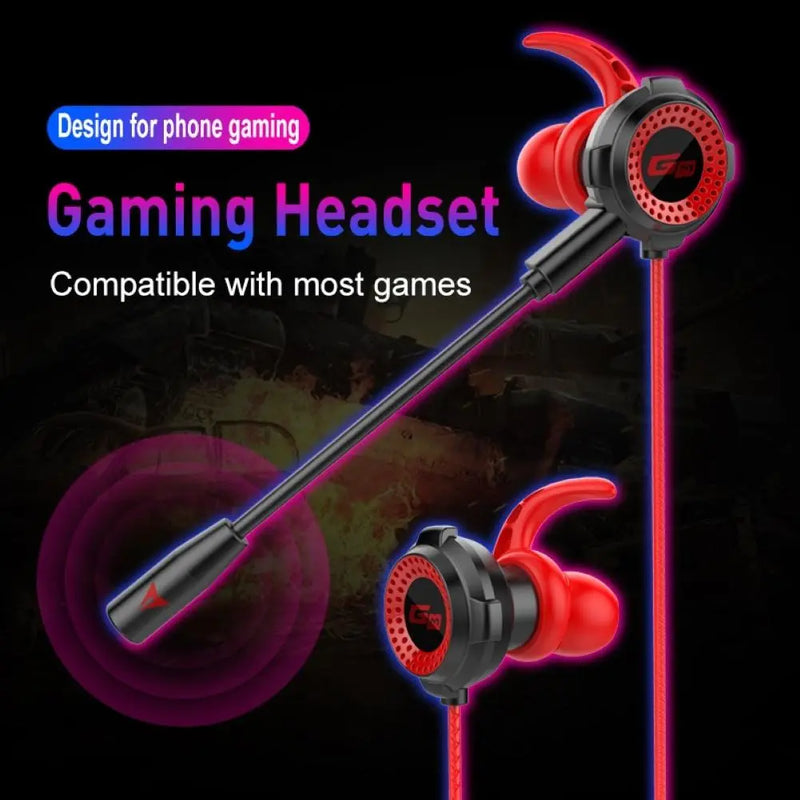 Ninja Dragons G2000 3.5mm Gaming Earphones with Extension Microphone - Puck's
