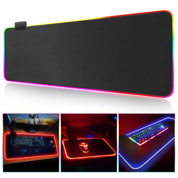Ninja Dragons RGB Gaming 1 Touch Light Up Mouse Pad - Large Size - Puck's
