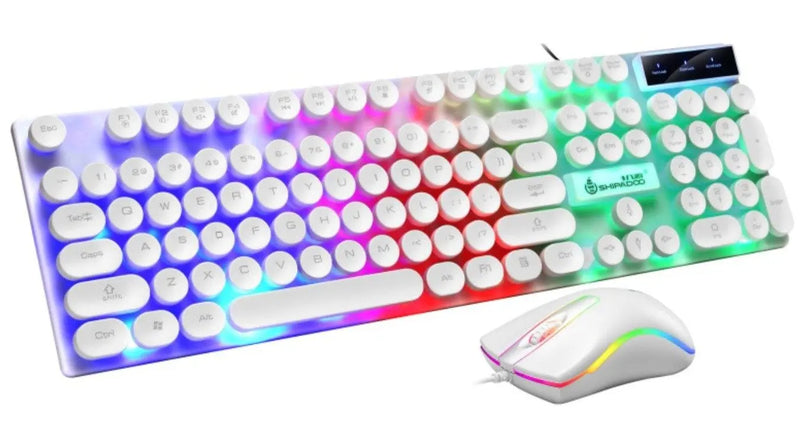 Ninja Dragons Z9i USB Wired Light Up Gaming Keyboard and Mouse Set - Puck's