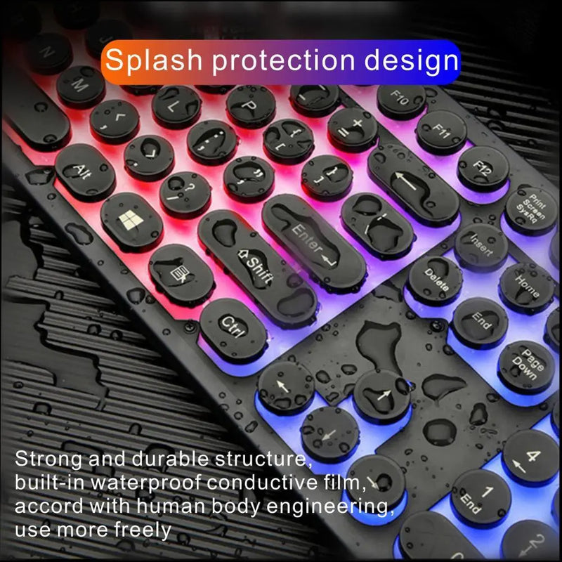 Ninja Dragons Z9i USB Wired Light Up Gaming Keyboard and Mouse Set - Puck's