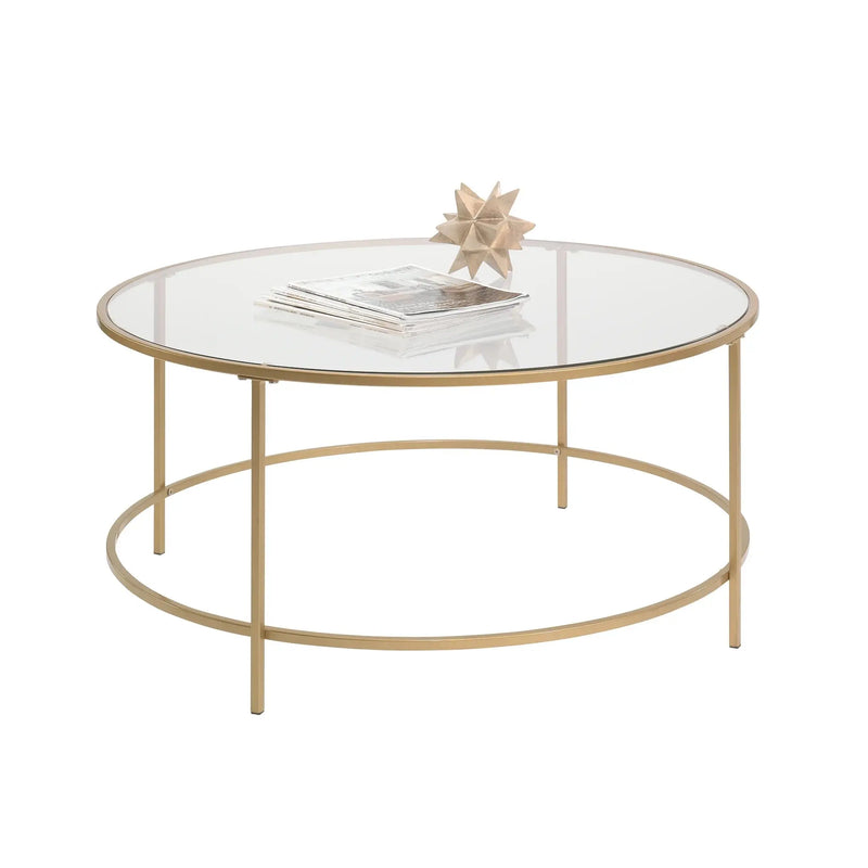 Nola Coffee Table, Gold Finish - Puck's
