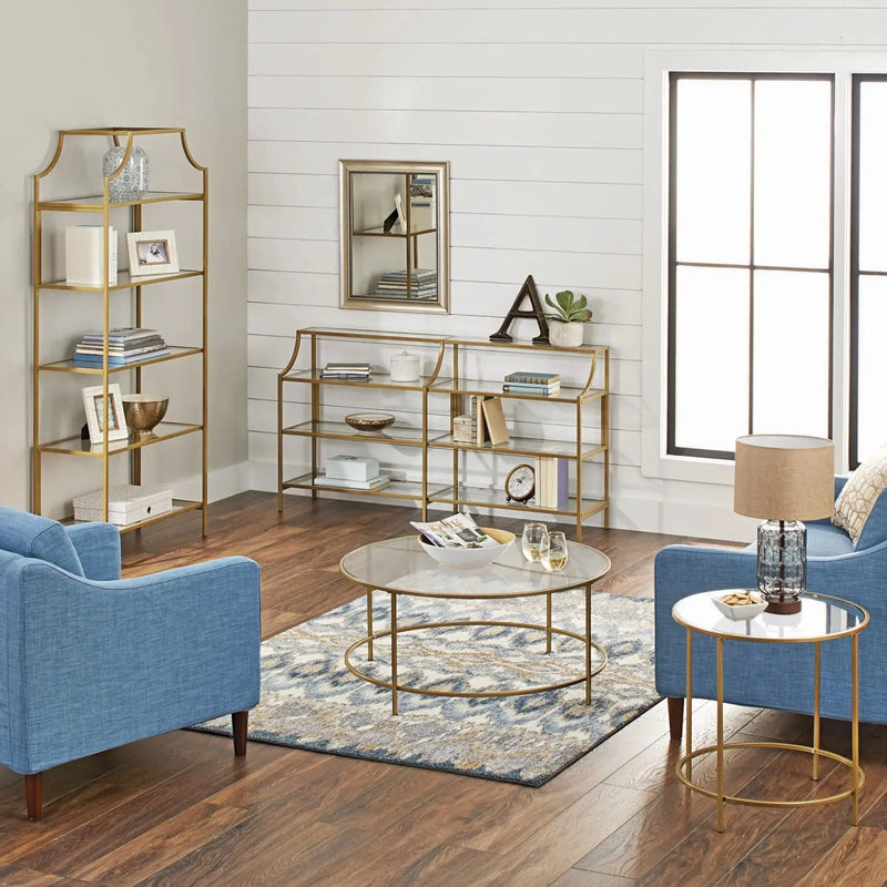 Nola Coffee Table, Gold Finish - Puck's