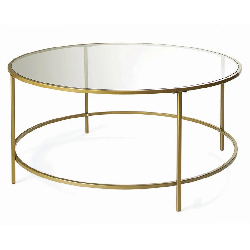 Nola Coffee Table, Gold Finish - Puck's
