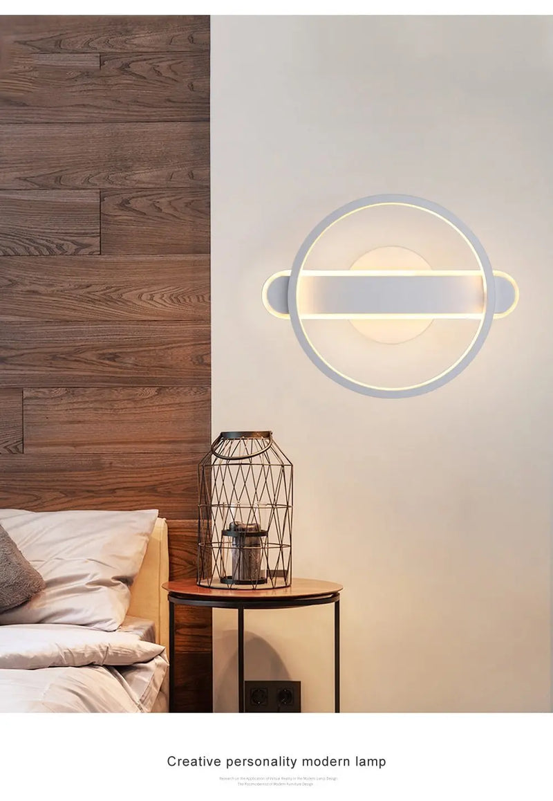 Nordic Minimalist LED Wall Lamps Living Room Bedroom Bedside Reading - Puck's