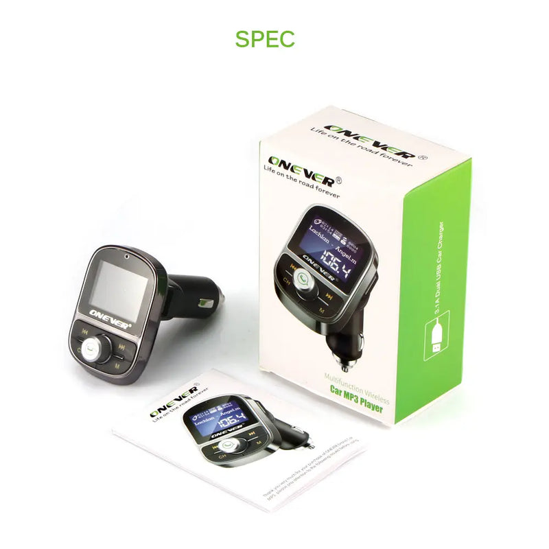 ONEVER Bluetooth FM Transmitter Car MP3 Player - Puck's