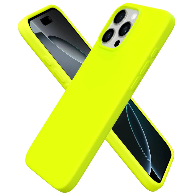 ORNARTO Compatible with iPhone 16 Pro Max Case 6.9", Slim Liquid Silicone 3 Layers Soft Gel Rubber Shockproof Protective Case with Anti-Scratch Microfiber Lining-Baby Blue - Puck's
