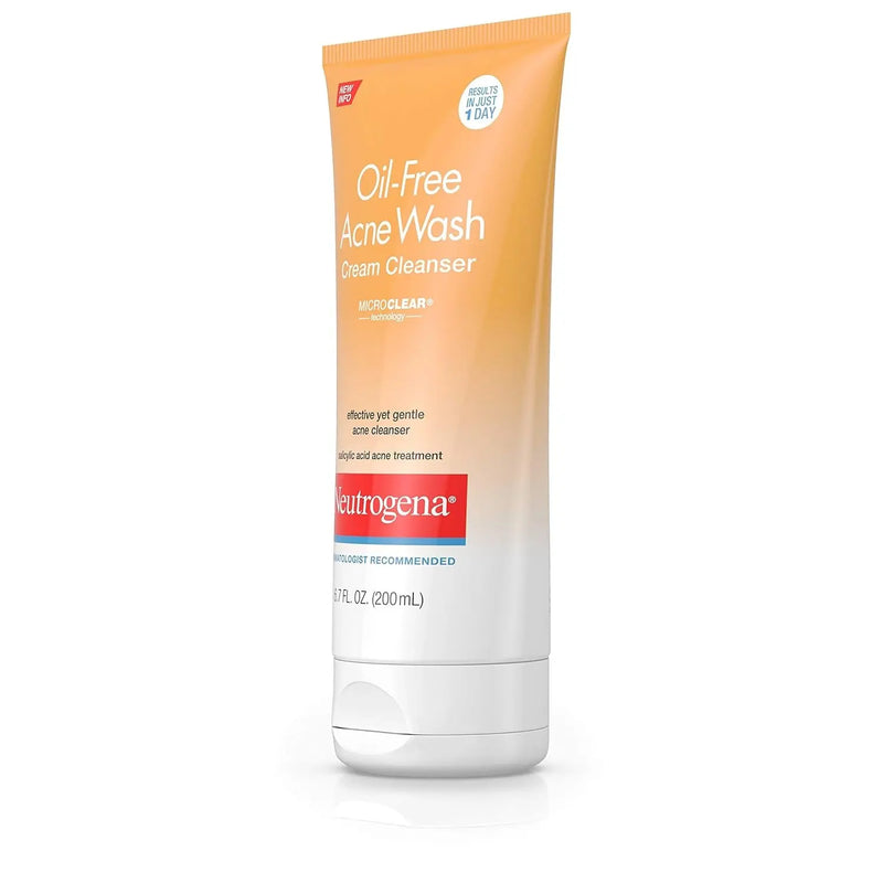 Oil-Free Acne Face Wash Cream Cleanser with Salicylic Acid, Non-Comedogenic Acne-Prone Skin Cleanser, 6.7 Fl. Oz - Puck's
