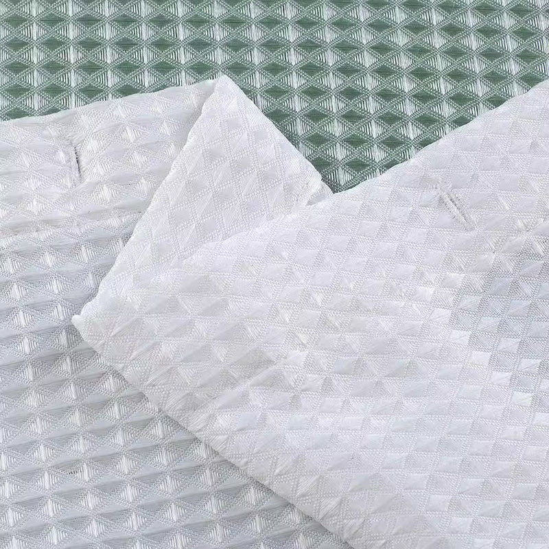 Ombre 72 In. Spa Waffle Weave Fabric Shower Curtain - Puck's