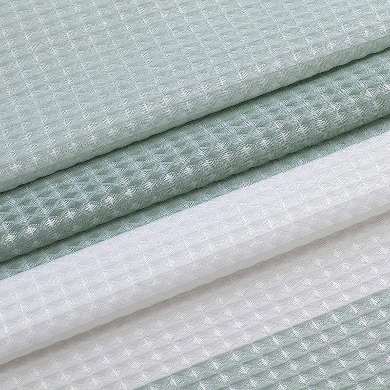 Ombre 72 In. Spa Waffle Weave Fabric Shower Curtain - Puck's