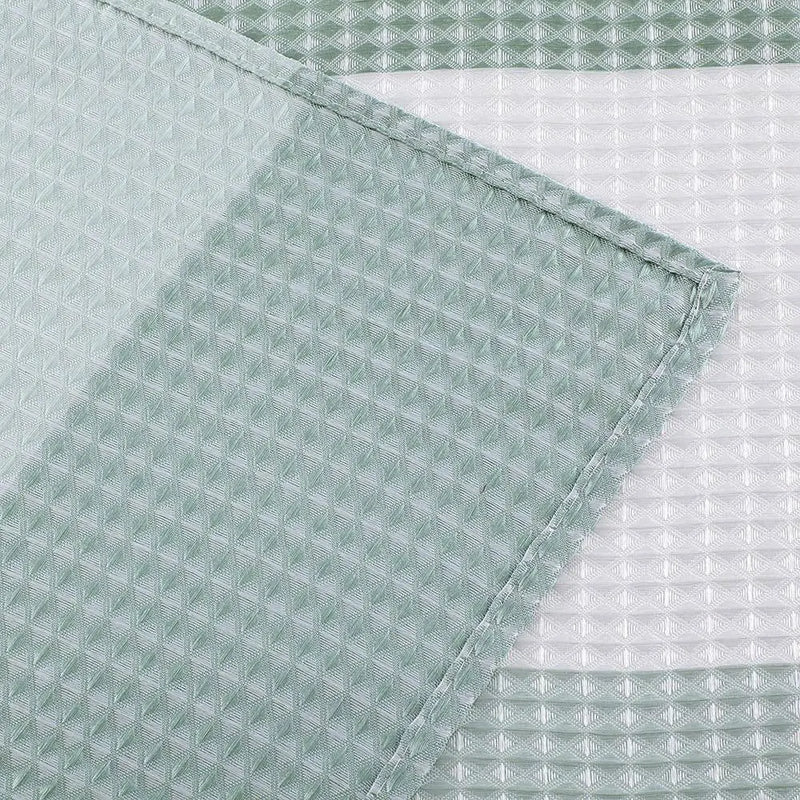 Ombre 72 In. Spa Waffle Weave Fabric Shower Curtain - Puck's