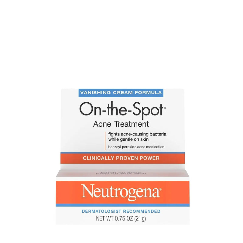 On-The-Spot Acne Treatment Gel with Benzoyl Peroxide - Gentle Face Acne Medicine for Acne Prone Skin, 0.75 Oz - Puck's
