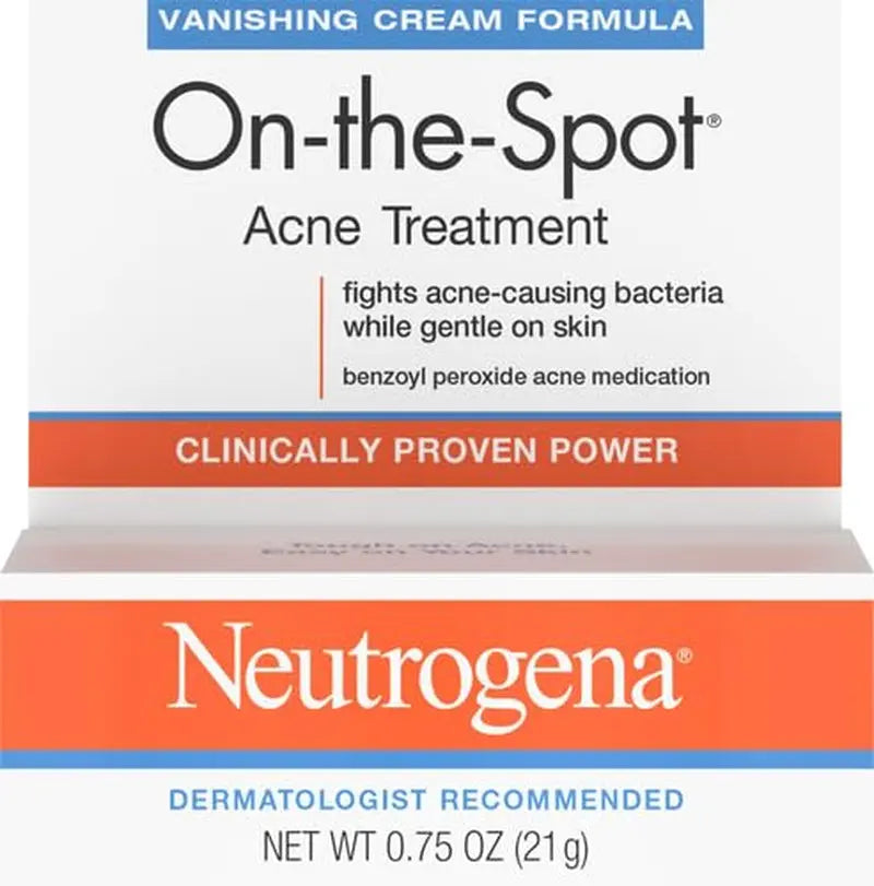 On-The-Spot Acne Treatment Gel with Benzoyl Peroxide - Gentle Face Acne Medicine for Acne Prone Skin, 0.75 Oz - Puck's