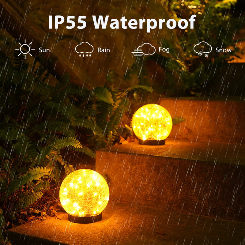 Outdoor Solar Crack Bottle 20 Light Waterproof Decoration Light - Puck's