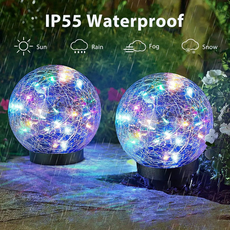 Outdoor Solar Crack Bottle 20 Light Waterproof Decoration Light - Puck's