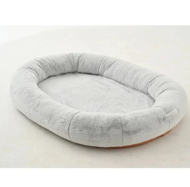 Oversized Light Gray Human-Dog Bed - Puck's