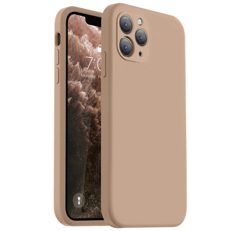 Vooii Compatible with iPhone 11 Case, Upgraded Liquid Silicone with [Flat Edges] [Camera Protection] [Soft Anti-Scratch Microfiber Lining] Phone Case for iPhone 11 6.1 inch - Black - Puck's