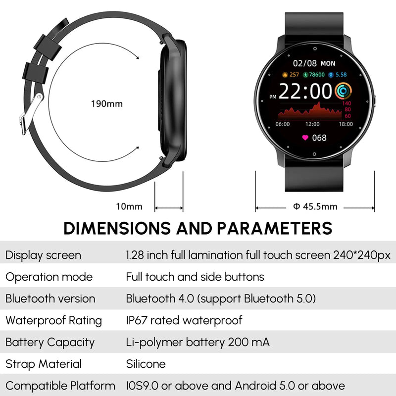P67 Waterproof Smart Bluetooth Watch Camera Remote Control Suitable - Puck's