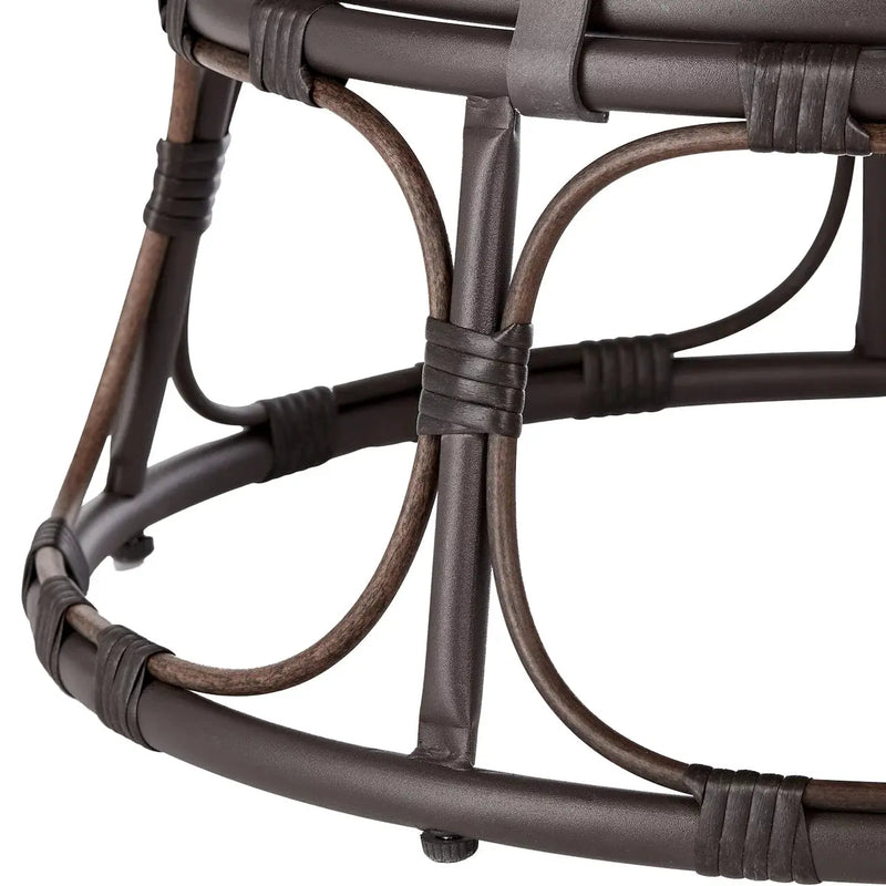 Papasan Chair, White Sherpa - Puck's