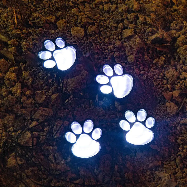 Paw Print Solar Lights - Puck's